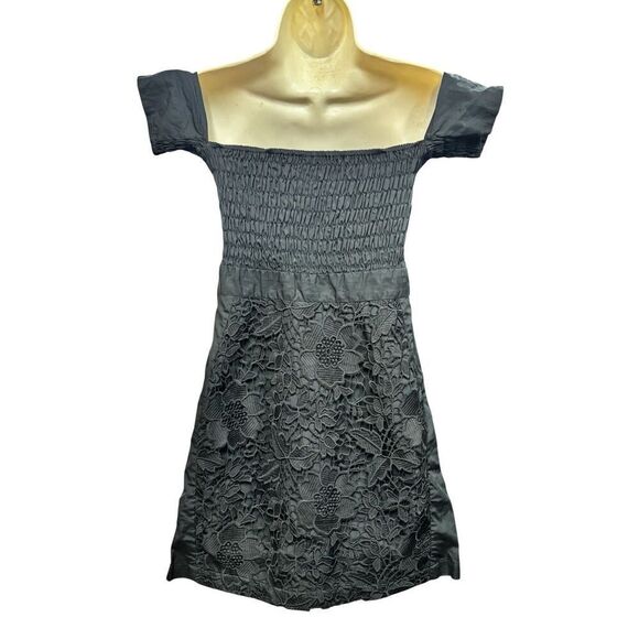Rachel Comey Lace & Zip Front Mini Dress in Black NWT Size 4 - Picture 3 of 6